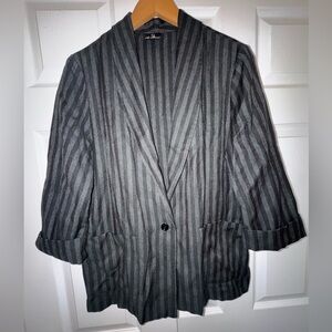 Vintage La Bené Pinstripe Blazer | Union Made USA ILGWU | Relaxed Fit Jacket